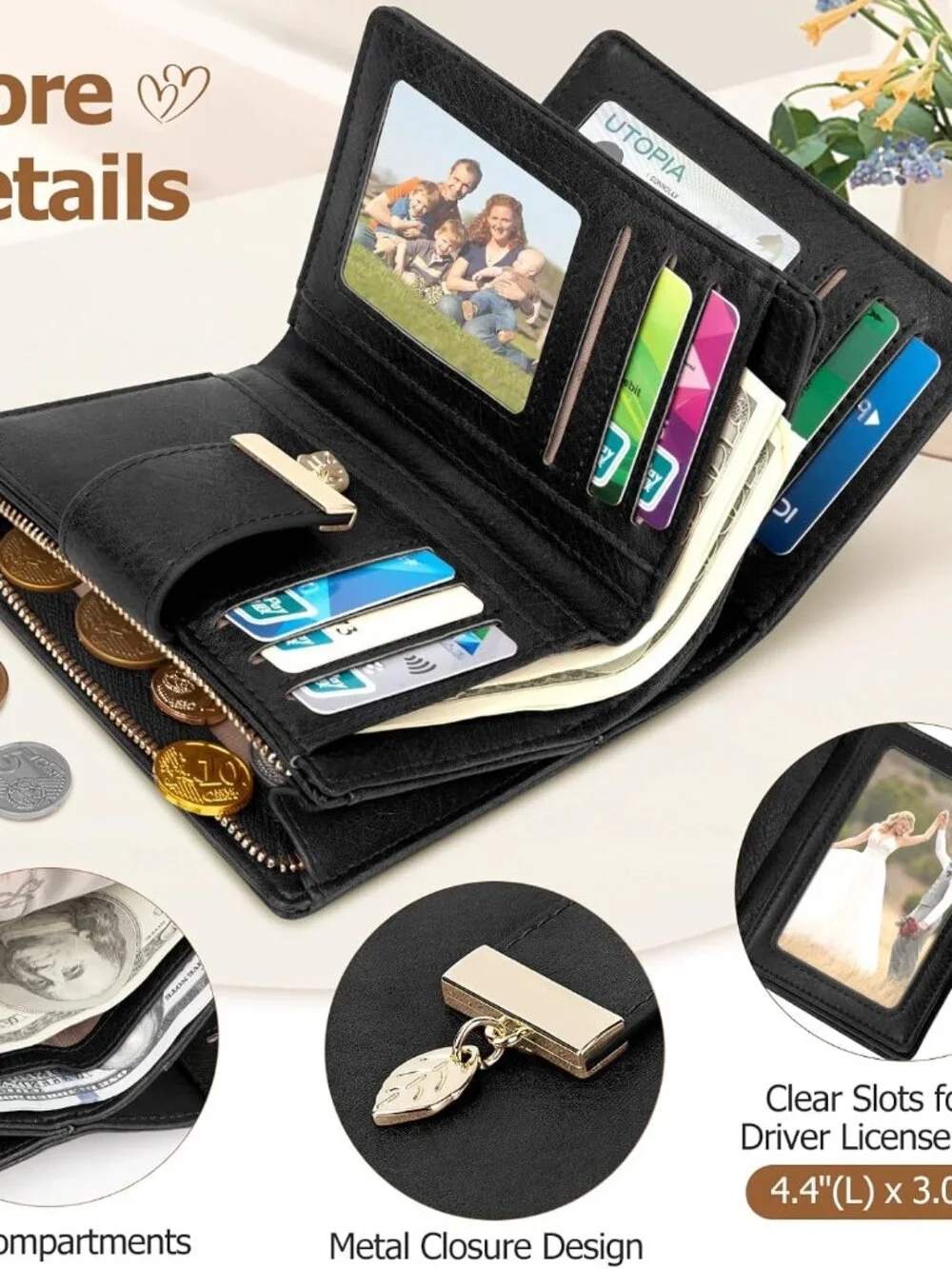RFID Blocking Women's Wallet